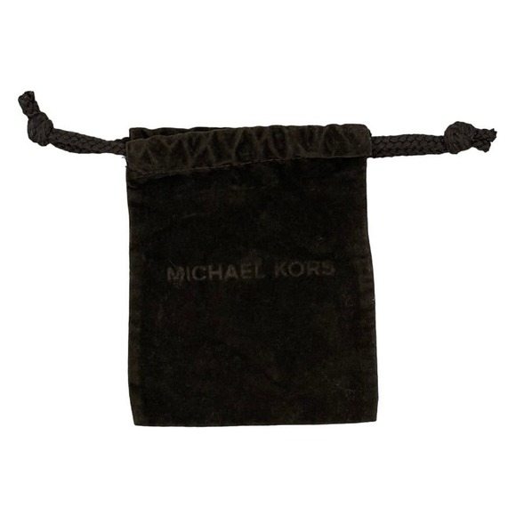 MICHAEL KORS Jewelry Pouch Drawstring Dust Bag in Brown velvet - Width 4" - Picture 2 of 5